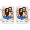 Personalised Cute Sticker Family Portrait Mug from Your Photo