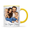 Personalised Cute Sticker Family Portrait Mug from Your Photo