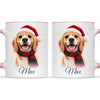 Personalised Christmas Cartoon Pet Portrait Mug from Your Photo