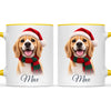 Personalised Christmas Cartoon Pet Portrait Mug from Your Photo