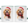 Personalised Christmas Cartoon Pet Portrait Mug from Your Photo