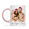 Personalised Summer Christmas Family Portrait Mug from Your Photo
