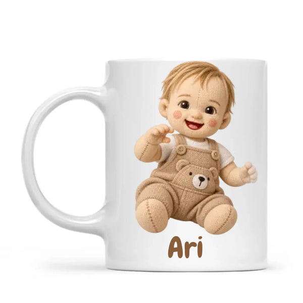 Personalised Plush Toy Baby Photo Mug