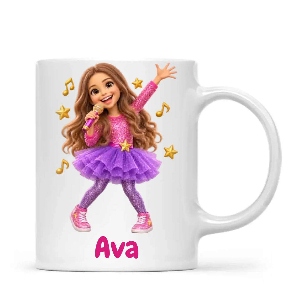 Personalised Pop Star Kids Photo Mug, view 2