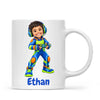 Personalised Gamer Hero Kids Photo Mug, view 2