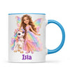 Personalised Unicorn Fairy Kids Photo Mug, view 11
