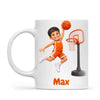 Personalised Basketball Star Kids Photo Mug