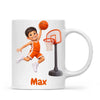 Personalised Basketball Star Kids Photo Mug, view 2