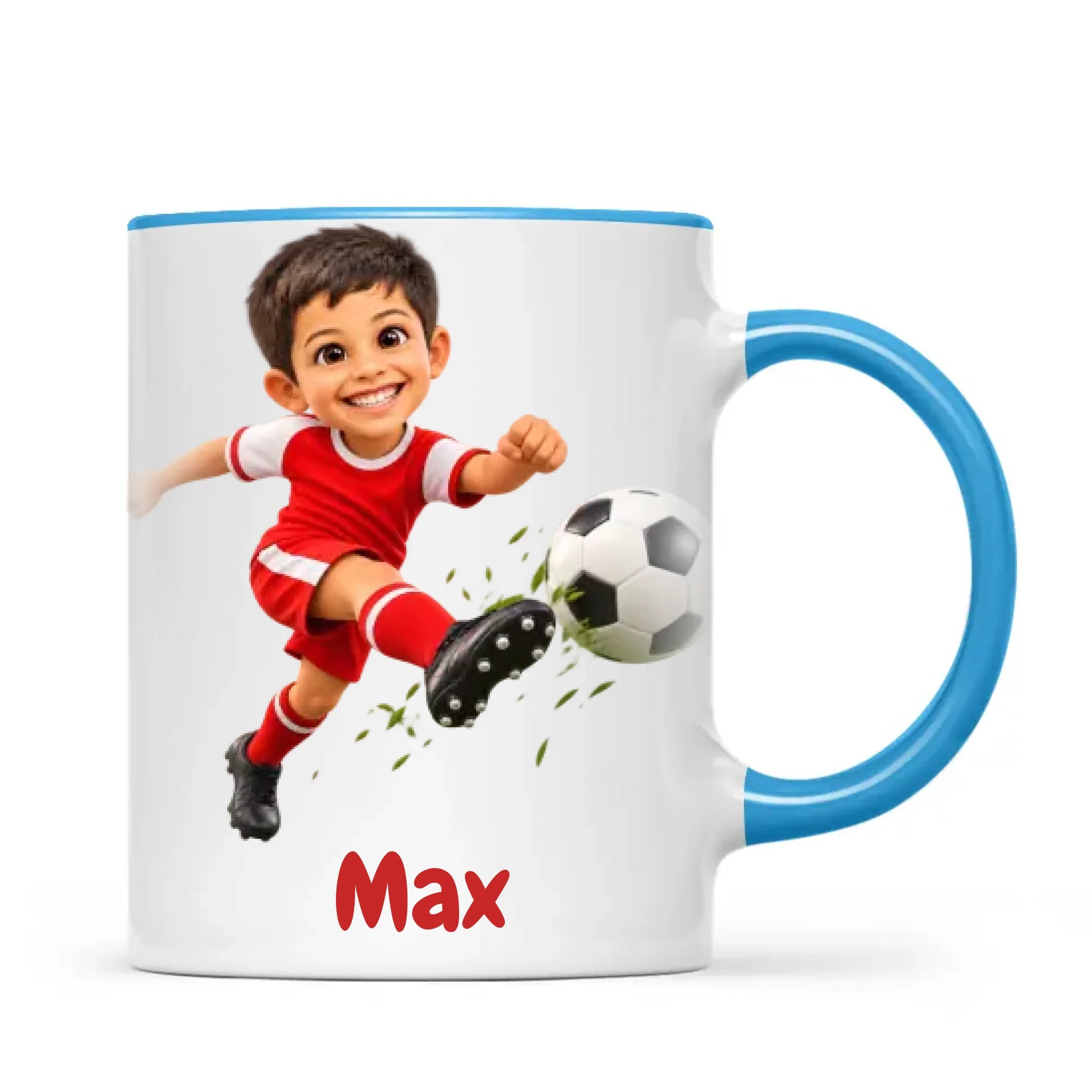 Personalised Football Star Kids Photo Mug, view 11