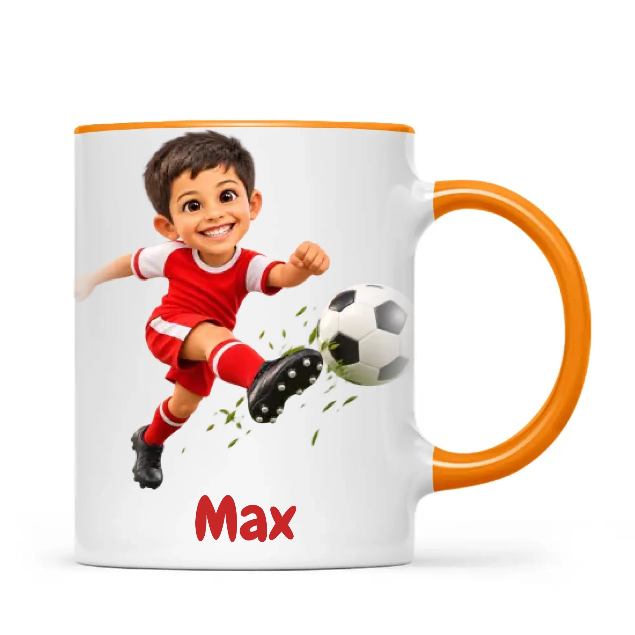 Personalised Football Star Kids Photo Mug, view 14