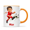 Personalised Football Star Kids Photo Mug, view 14