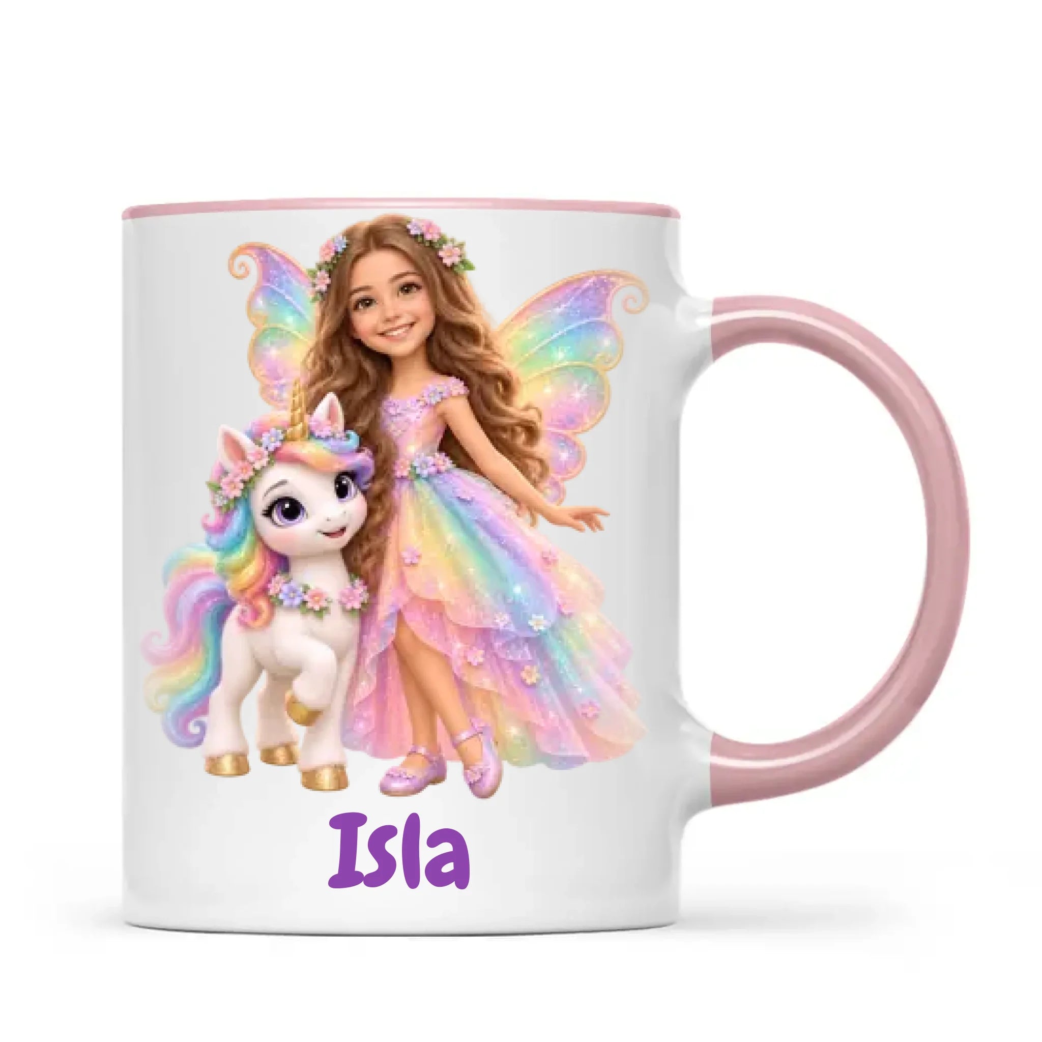 Personalised Unicorn Fairy Kids Photo Mug, view 17