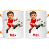 Personalised Football Star Kids Photo Mug, view 15