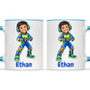 Personalised Gamer Hero Kids Photo Mug, view 12
