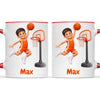Personalised Basketball Star Kids Photo Mug, view 9
