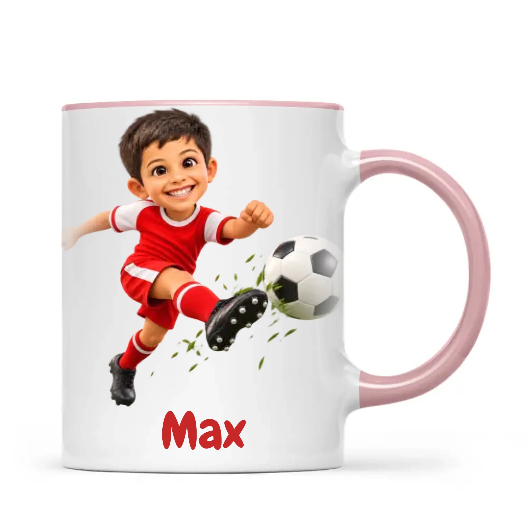 Personalised Football Star Kids Photo Mug, view 17