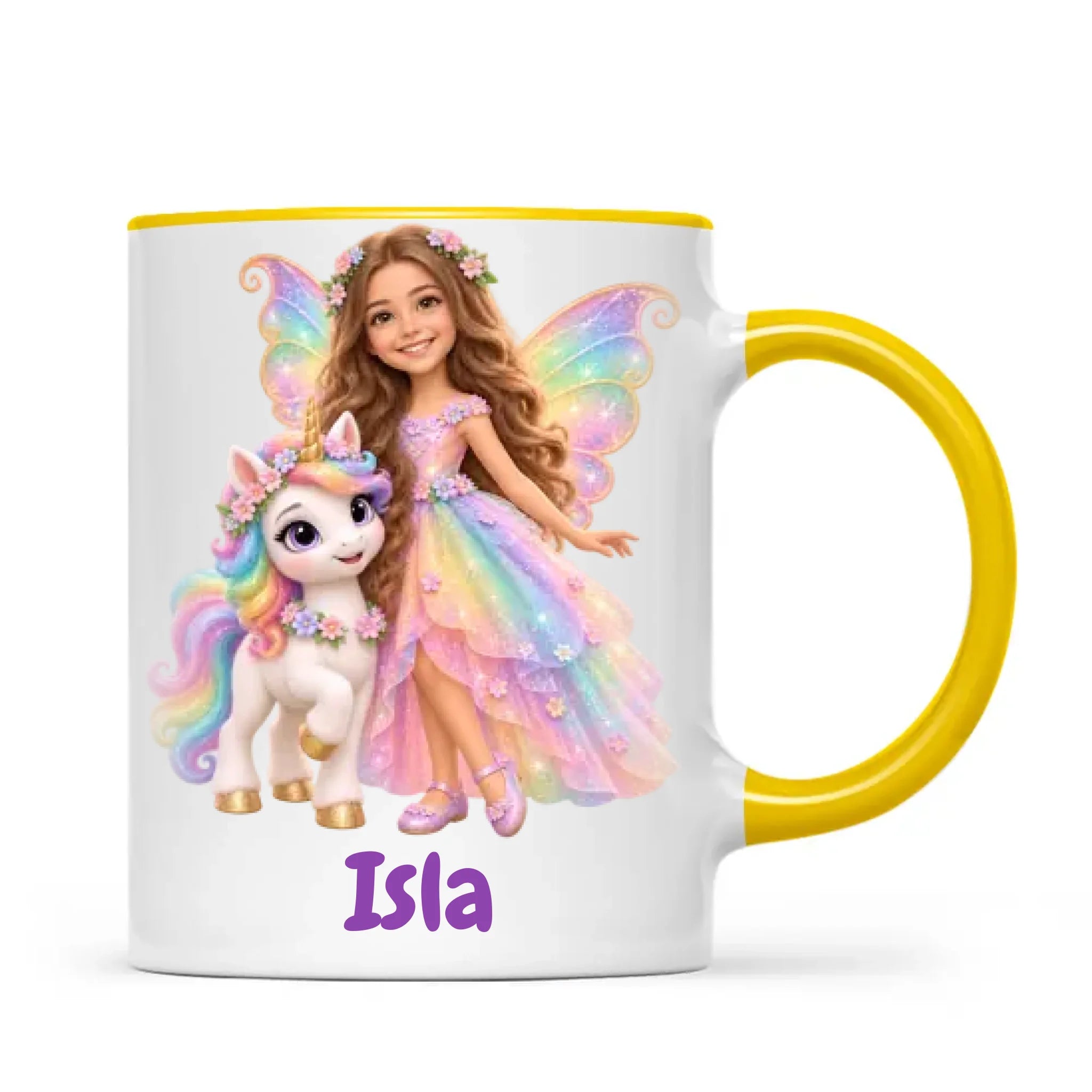 Personalised Unicorn Fairy Kids Photo Mug, view 20