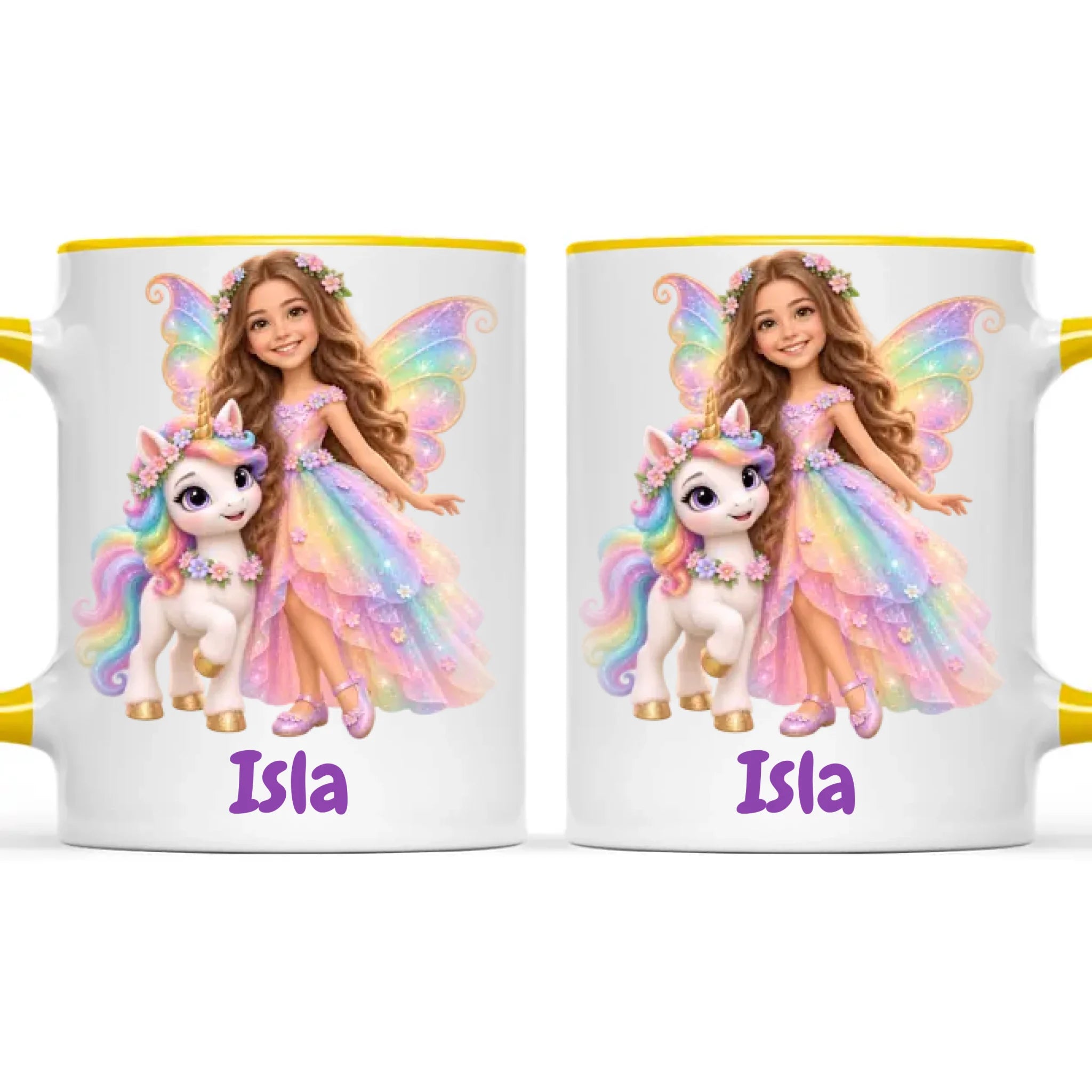Personalised Unicorn Fairy Kids Photo Mug, view 21