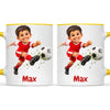 Personalised Football Star Kids Photo Mug, view 21