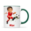 Personalised Football Star Kids Photo Mug, view 23