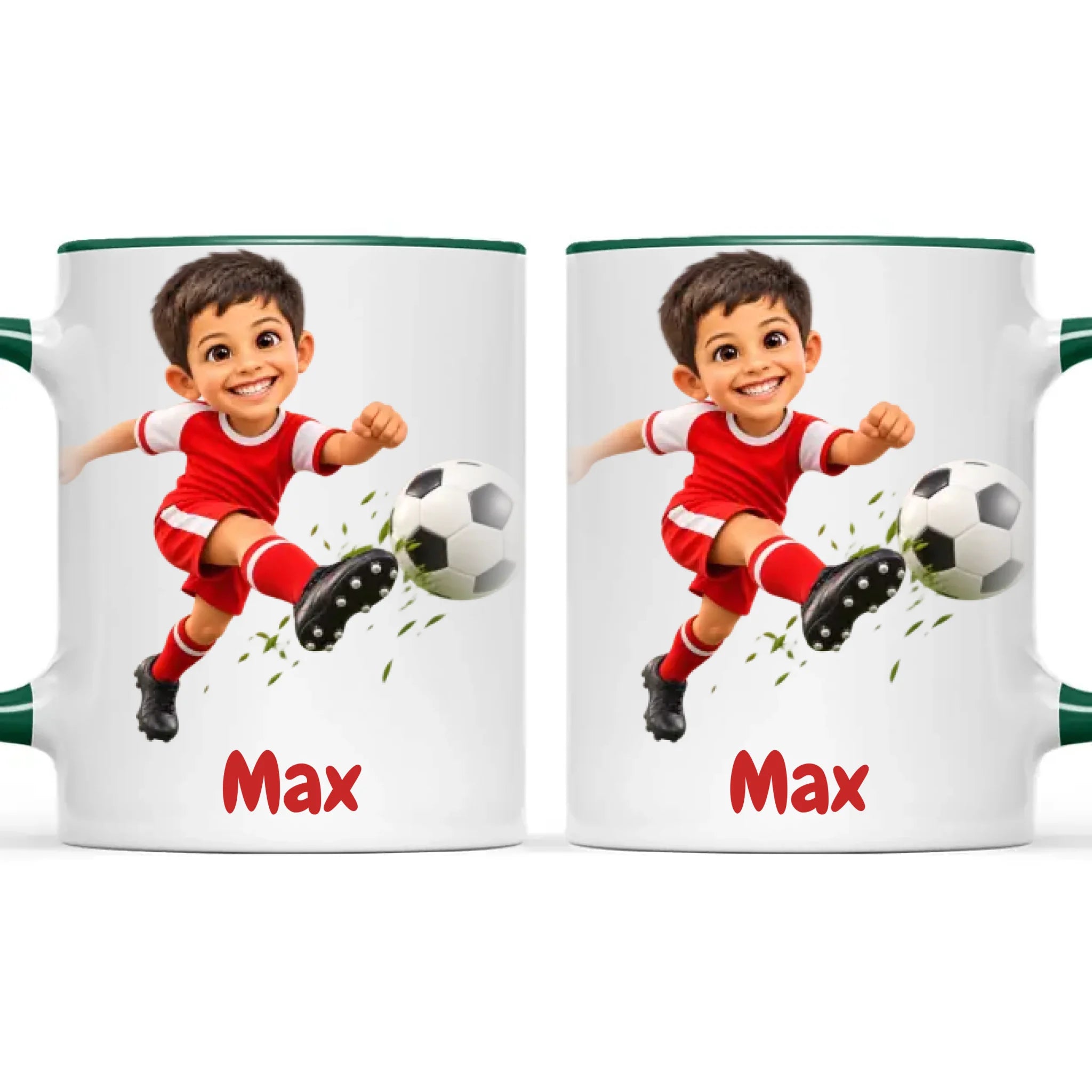 Personalised Football Star Kids Photo Mug, view 24
