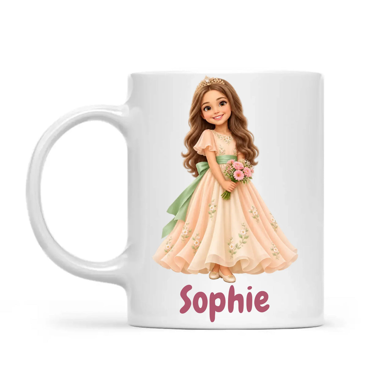 Personalised Storybook Princess and Prince Kids Photo Mug