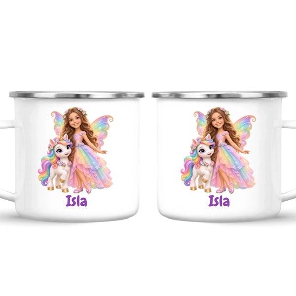 Personalised Unicorn Fairy Kids Photo Mug, view 27