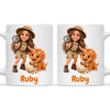 Personalised Dino Explorer Kids Photo Mug, view 3