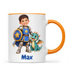 Personalised Knight and Dragon Kids Photo Mug, view 14