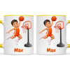 Personalised Basketball Star Kids Photo Mug, view 21