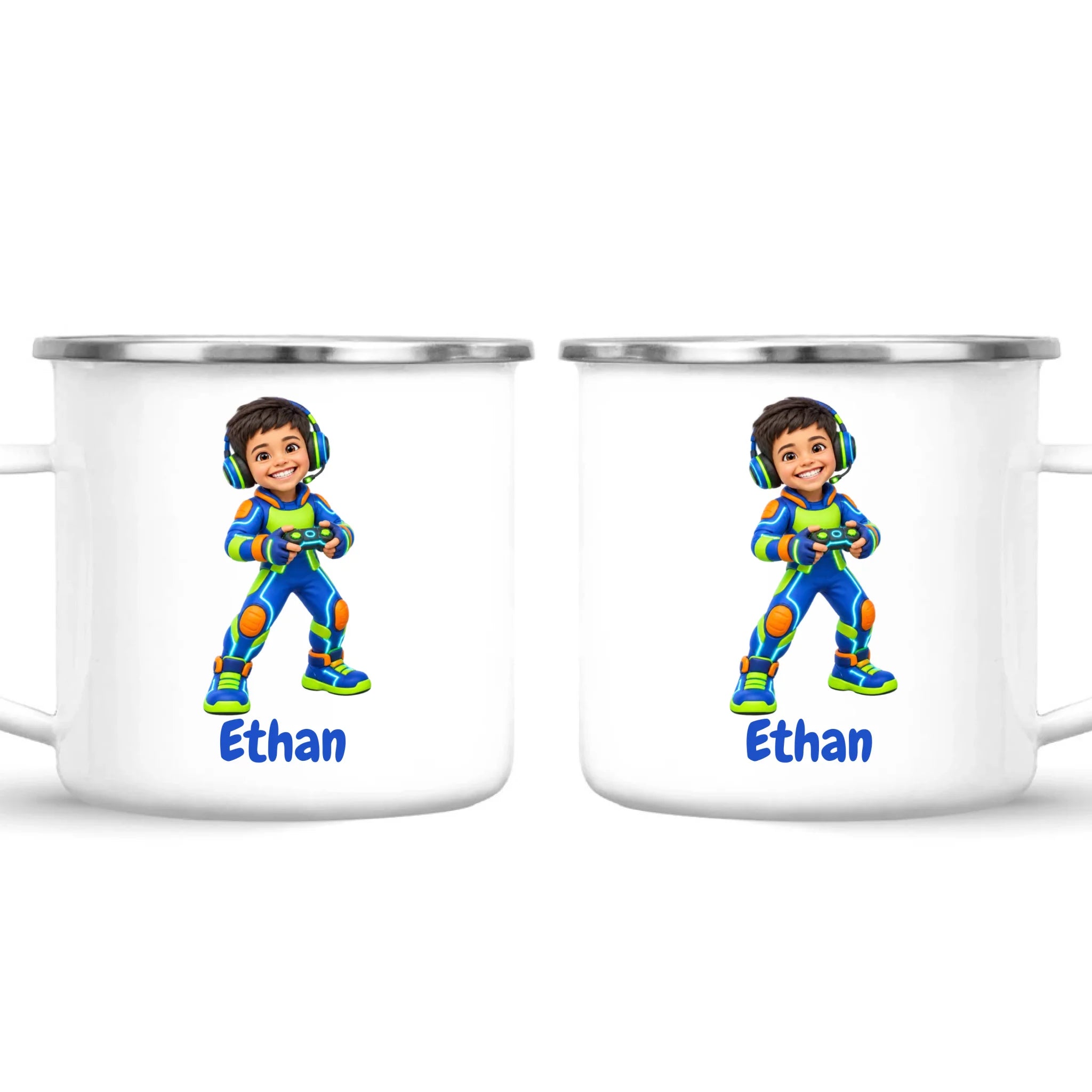 Personalised Gamer Hero Kids Photo Mug, view 27