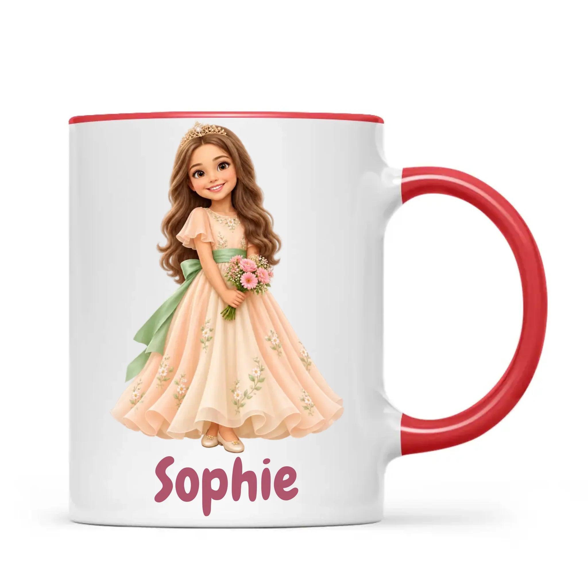 Personalised Storybook Princess and Prince Kids Photo Mug, view 8