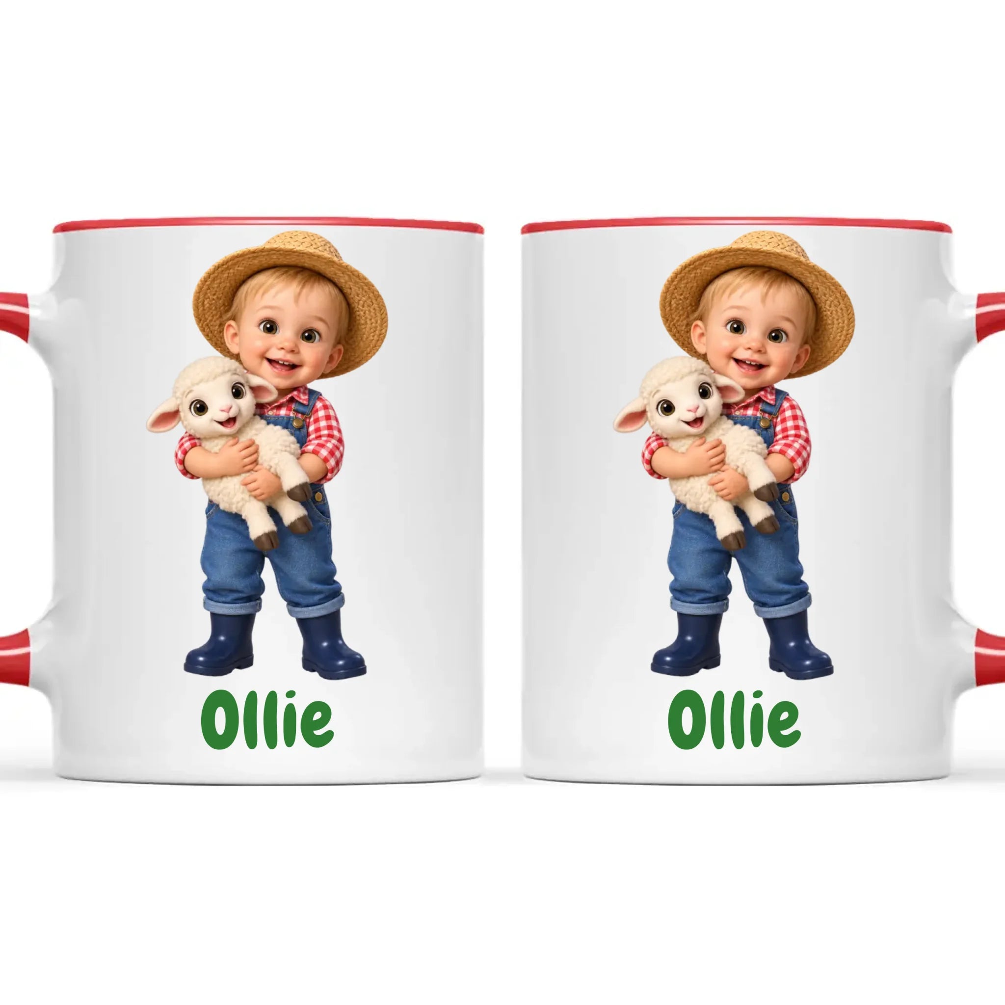 Personalised Little Farmer Kids Photo Mug, view 9