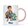 Personalised Knight and Dragon Kids Photo Mug, view 17