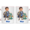 Personalised Knight and Dragon Kids Photo Mug, view 18