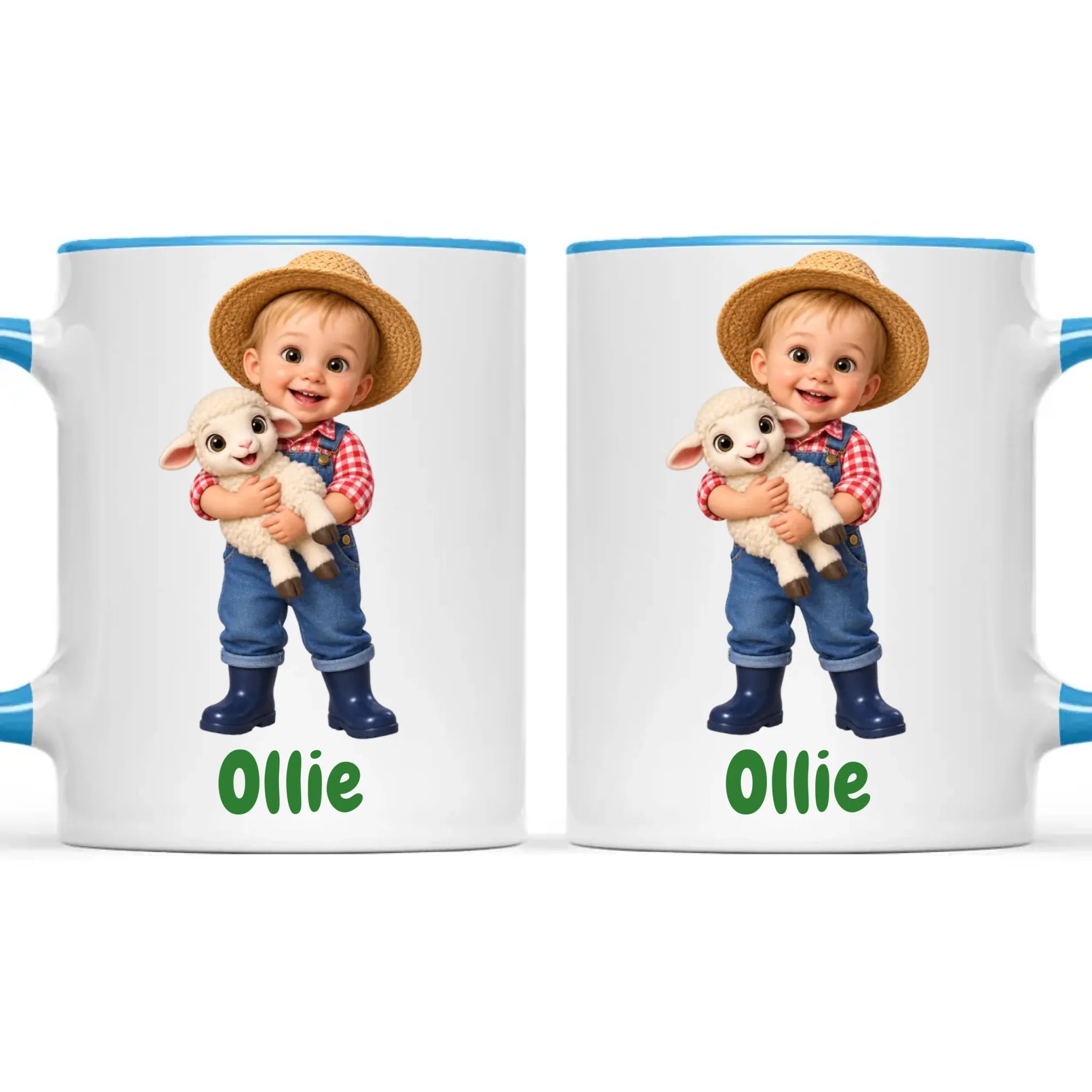 Personalised Little Farmer Kids Photo Mug, view 12