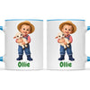 Personalised Little Farmer Kids Photo Mug, view 12