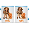 Personalised Dino Explorer Kids Photo Mug, view 12