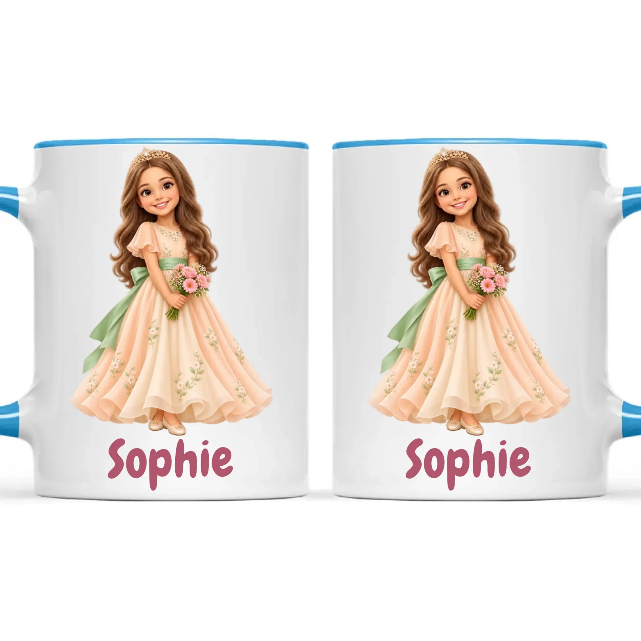 Personalised Storybook Princess and Prince Kids Photo Mug, view 12