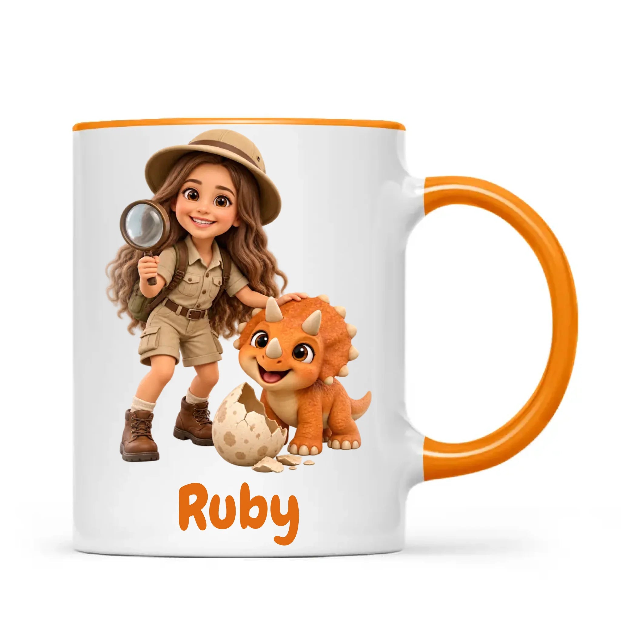 Personalised Dino Explorer Kids Photo Mug, view 14