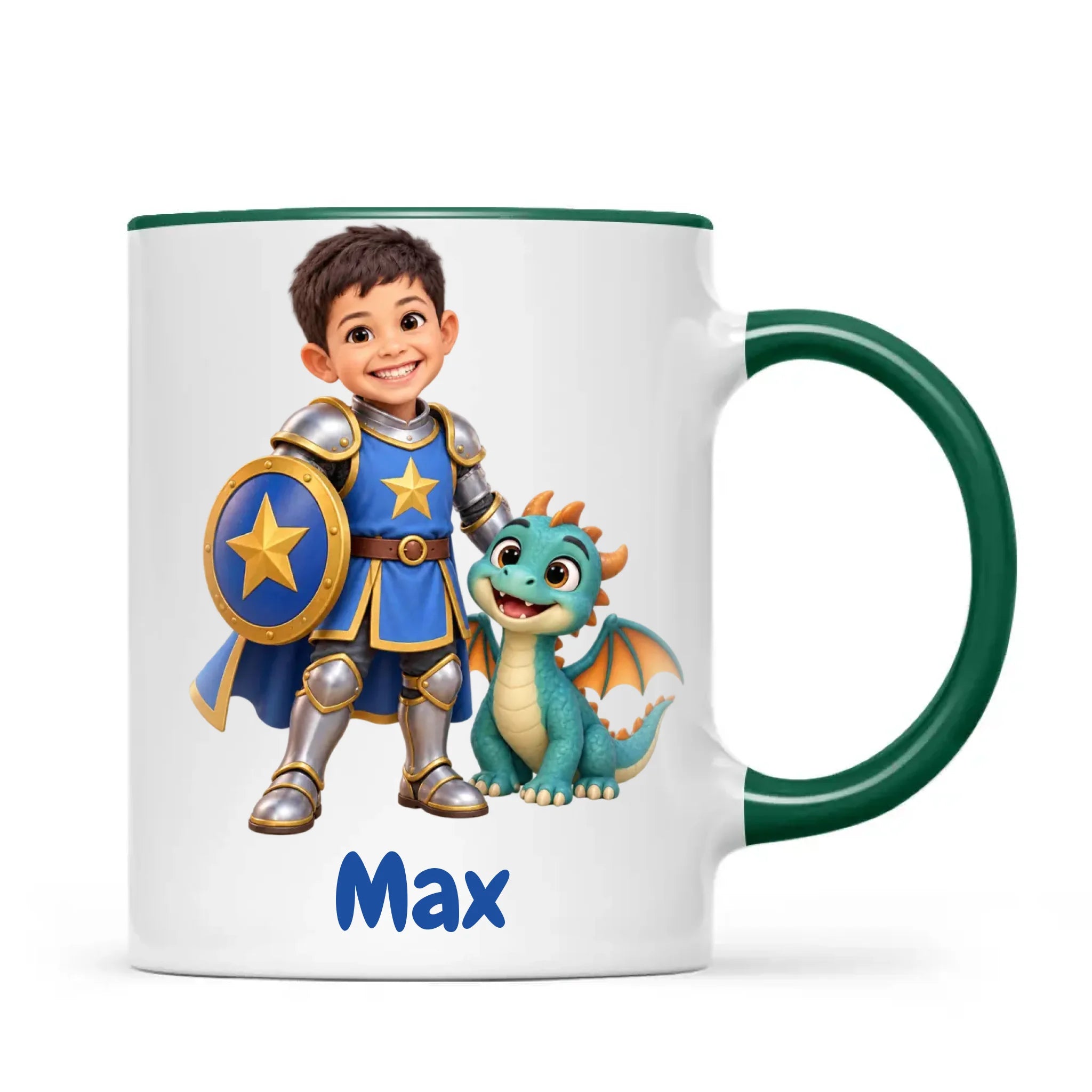 Personalised Knight and Dragon Kids Photo Mug, view 23