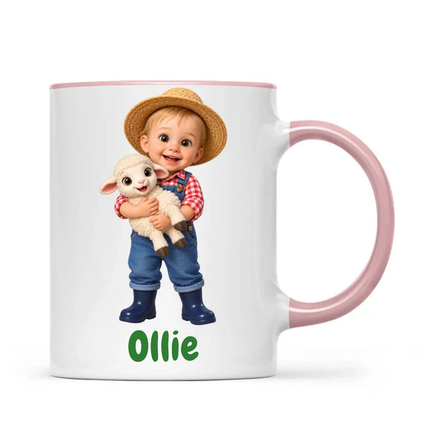 Personalised Little Farmer Kids Photo Mug, view 17