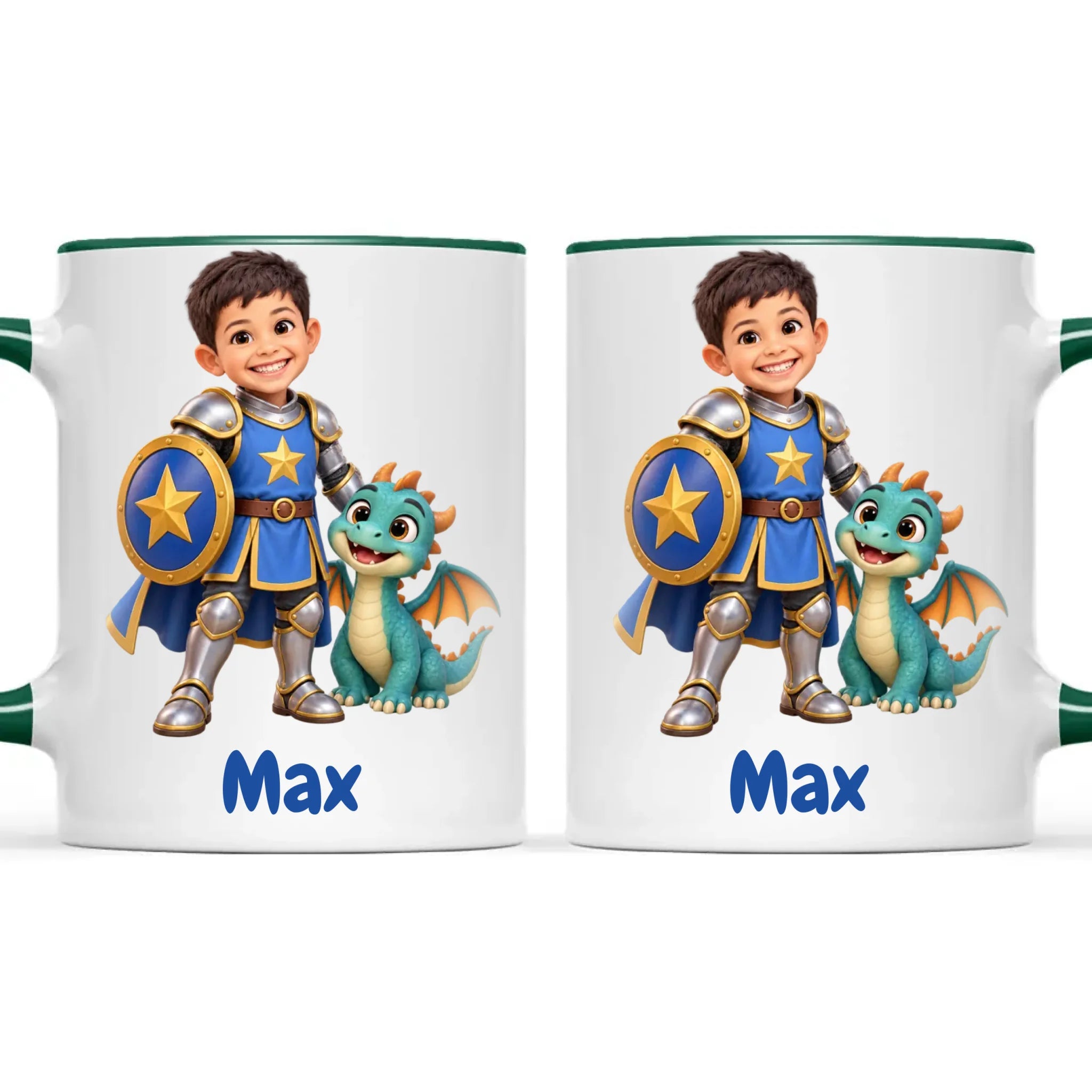 Personalised Knight and Dragon Kids Photo Mug, view 24