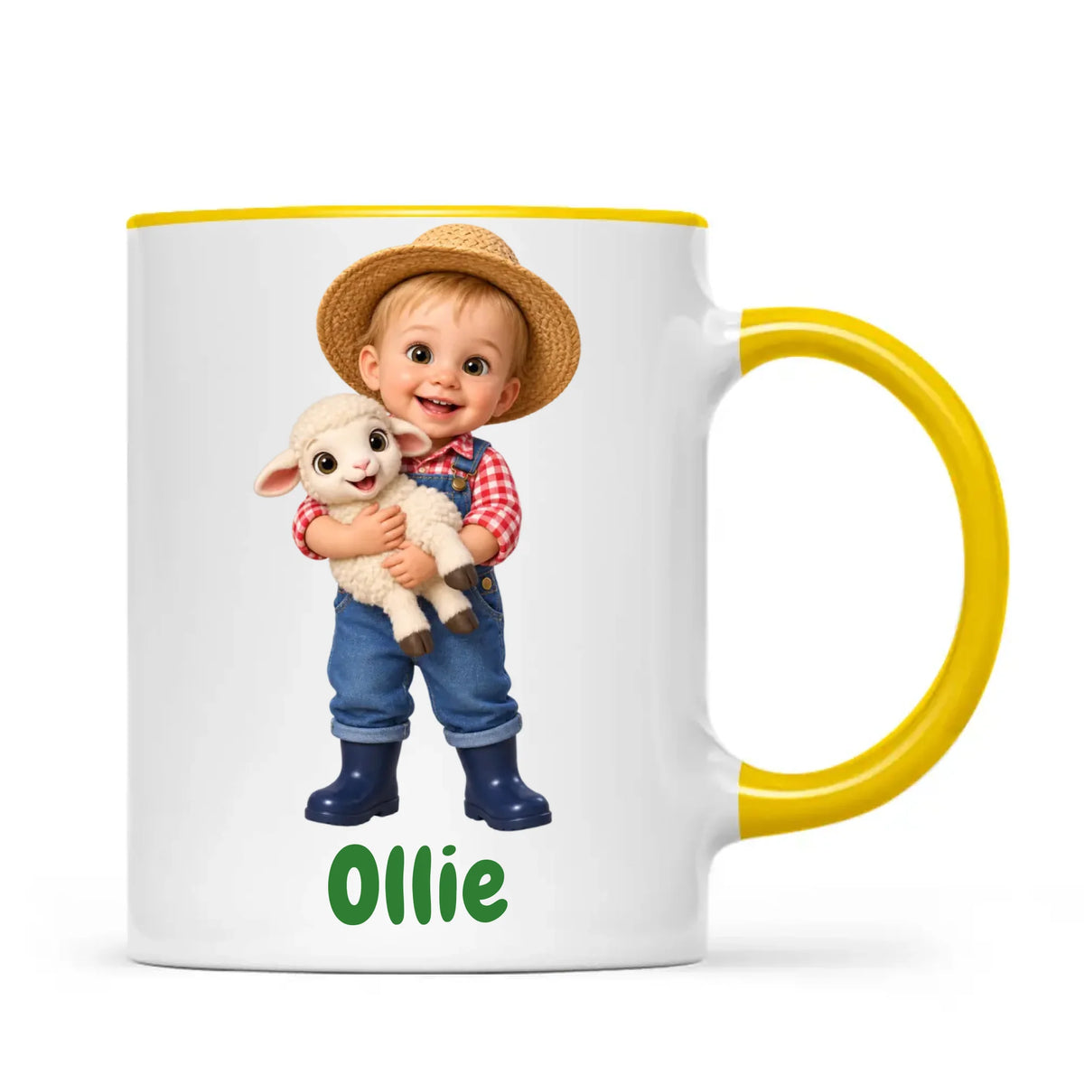 Personalised Little Farmer Kids Photo Mug, view 20