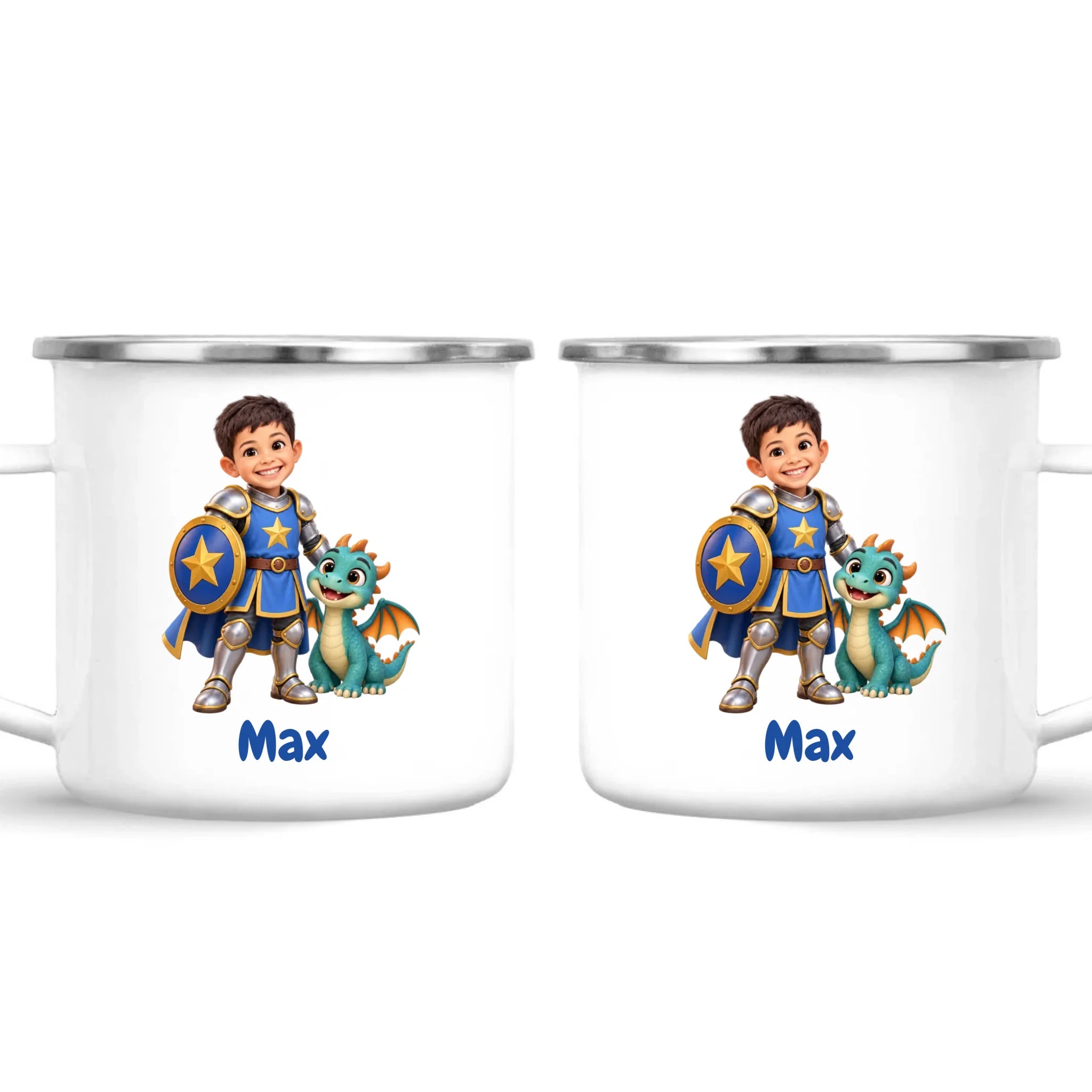 Personalised Knight and Dragon Kids Photo Mug, view 27