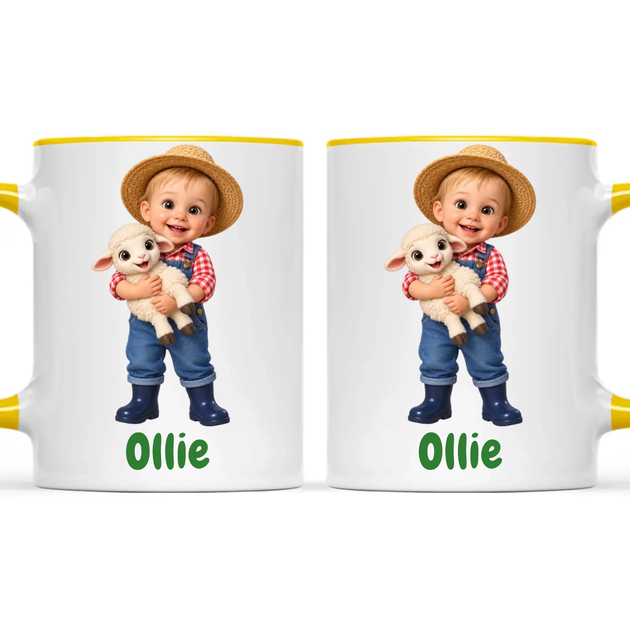 Personalised Little Farmer Kids Photo Mug, view 21
