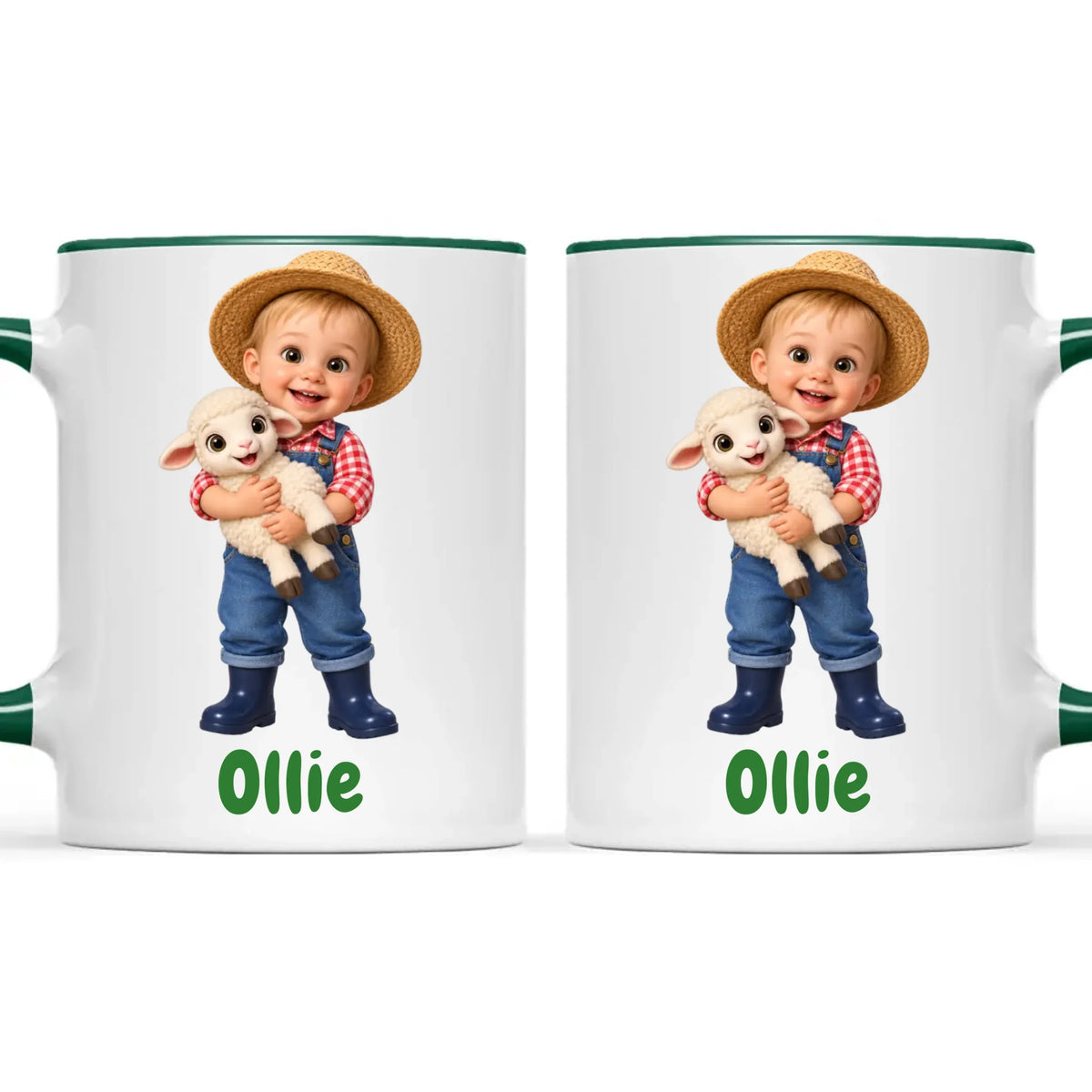 Personalised Little Farmer Kids Photo Mug, view 24