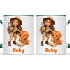 Personalised Dino Explorer Kids Photo Mug, view 24