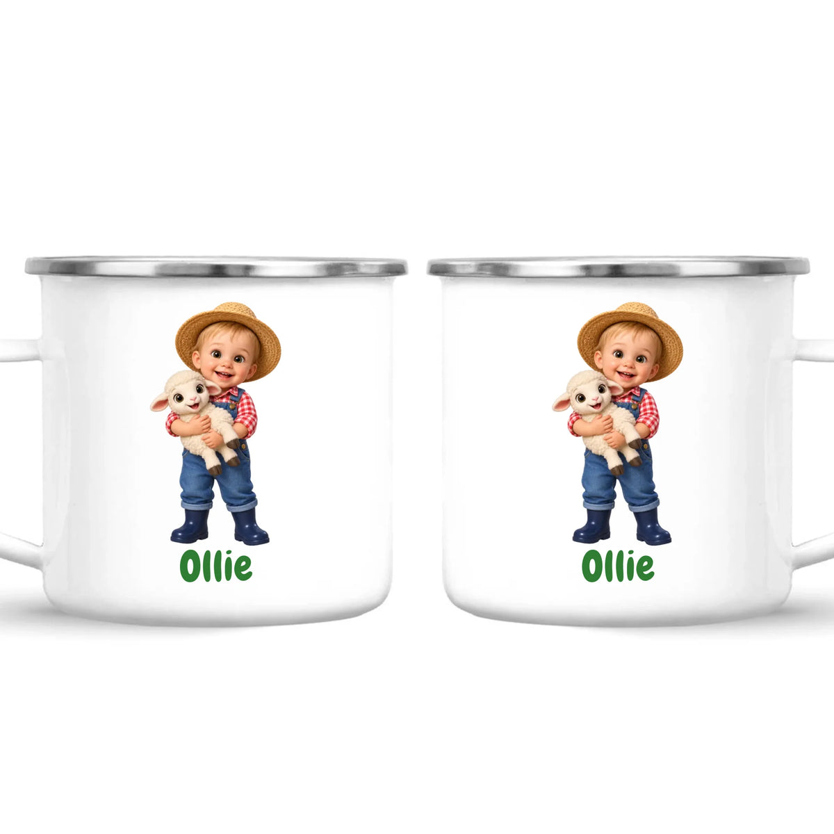 Personalised Little Farmer Kids Photo Mug, view 27