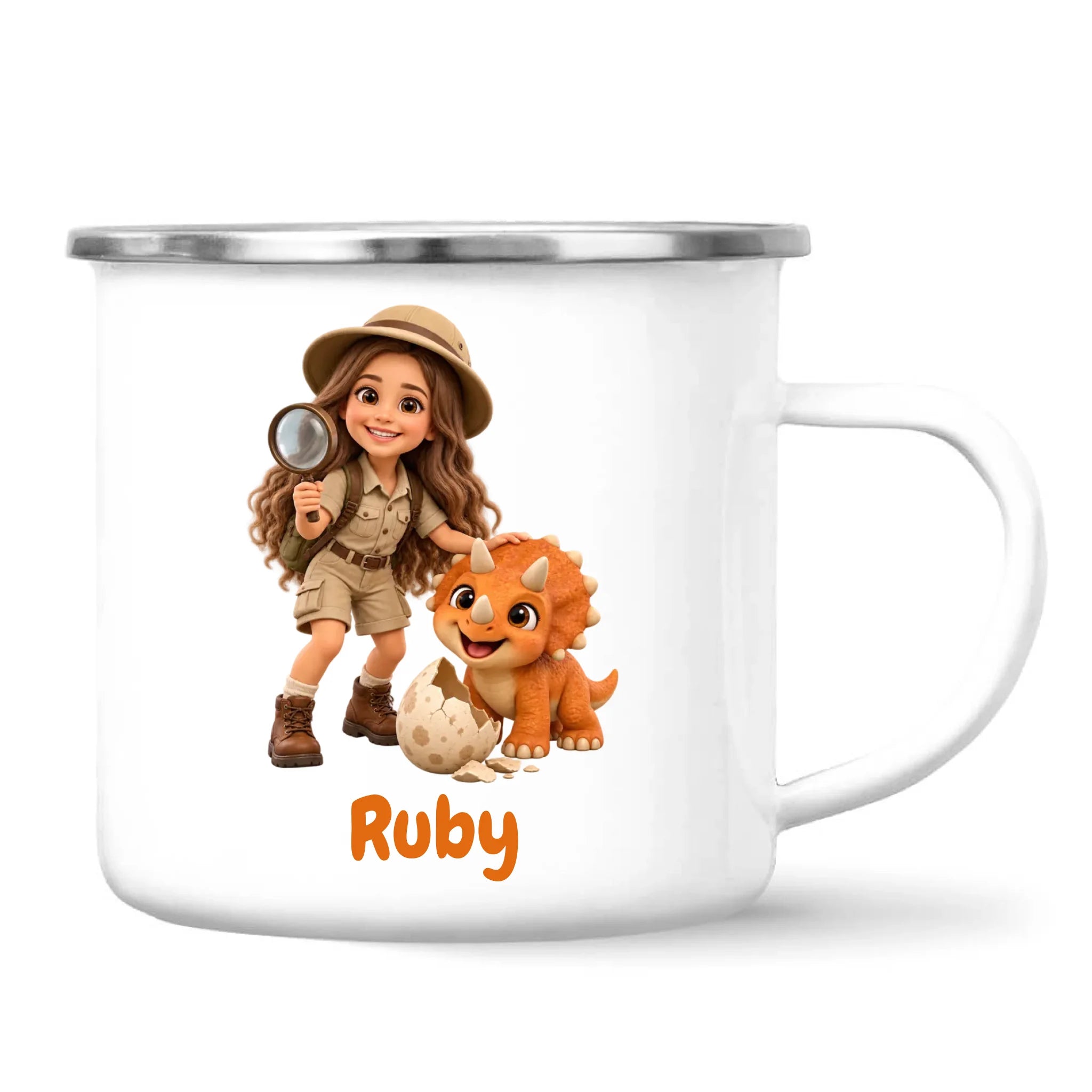Personalised Dino Explorer Kids Photo Mug, view 26
